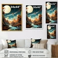 thumbnail image 4 of Designart "Cosmic Odyssey Landscape IV" Astronomy & Space Canvas Wall Art - Global Blue Planets Living Room Canvas Art, 4 of 6
