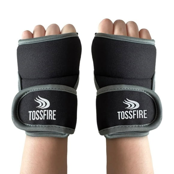 Comfecto Weighted Gloves Pair for Women 2 lbs (1 lb Each) Wrist Weights Glove with Holes for Finger and Thumb, Set of 2 Training Weight Gloves for Cardio Workouts Exercise Kick Boxing MMA Aerobics