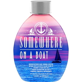 New for 2025 -  Somewhere On A Boat Indoor / Outdoor Dark Tanning Bed Lotion