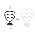 thumbnail image 2 of maskred Ladies Heart-Shaped Earrings Organizer Storage Rack Desktop Hanging Display 3 Tier Jewelry Holder Showcase Packaging black 60 holes black 60 holes, 2 of 6