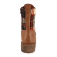 thumbnail image 2 of ROCK & CANDY Womens Brown Plaid Lace Up Max Round Toe Platform Lace-Up Booties 6.5 M, 2 of 4