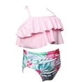 thumbnail image 6 of TAIAOJING Toddler Baby Kids Little Girls Ruffles Floral Print Two Pieces Swimsuit Bathing Suit Beach Wear Swimwear Bikini Set 2-12Y For 2-3 Years, 6 of 6