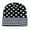 Black, variant on Striped Polka Dot Knit Ear Warmer Hat For Women In Winter 100% Polyester Free Size In Black Height 9.06 Inches