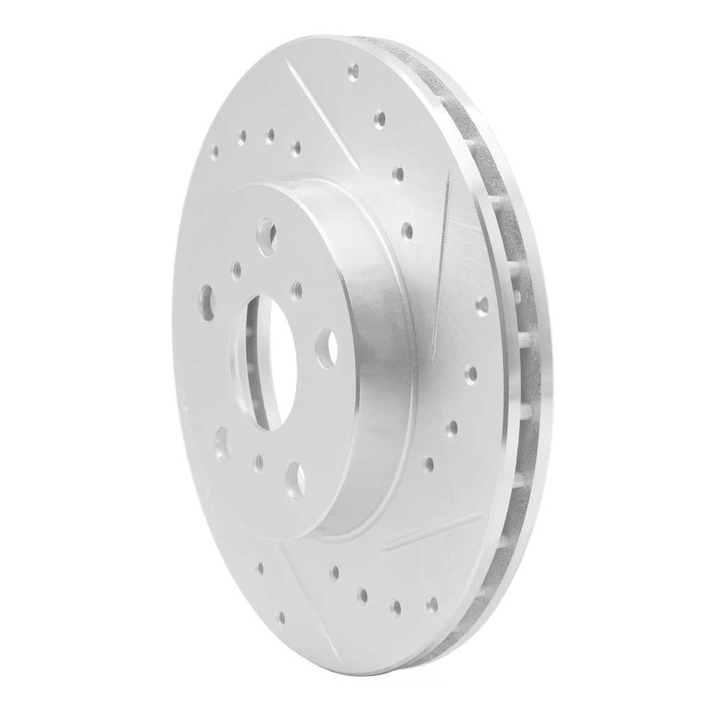 Dynamic Friction Company 631-76044R DFC Brake Rotor - Drilled And Slotted - Silver