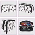 thumbnail image 3 of MUOOUM Pencil Case, Eiffel Tower Dog Paws Patterns Large Capacity Pencil Pouch Stationery Pen Bag, 3 of 7