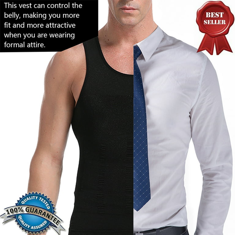 Ultra Lift Men Slimming Vest Body Shaper Abdomen Control Slim Chest  Compression Shirts Vest Top 