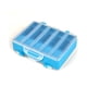 thumbnail image 2 of Caja contenedor de almacenamiento de anzuelos de pesca afilados de doble cara, plástico de gran capacidad, 10 rejillas, 2 of 8