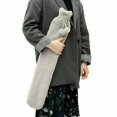 thumbnail image 1 of 2l Extra Long Hot Water Bottle With Faux Fur Removable Cover, 1 of 1