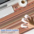 thumbnail image 2 of Long Mouse Pads for Desk,Brown Geometric Striped Pattern Desk Mats on Top Of Desks, Desk Mouse Pad Extra Large with 3mm Non-Slip Base and Stitched Edge for Gaming,Office,Work,Home 47.3"x23.6", 2 of 6