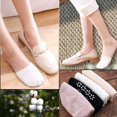 thumbnail image 5 of Womens No Show Socks Half Palm Toe Topper Liner NonSlip Seamless Loafer Heel Sock Cotton Size 5-11 5 & More Pairs, 5 of 6