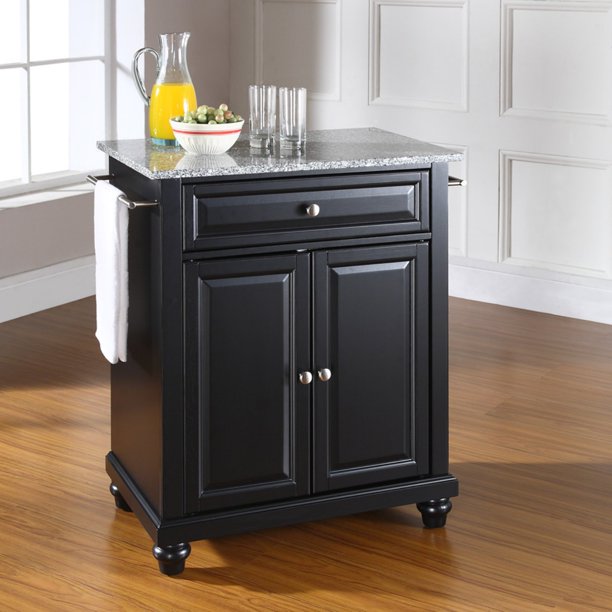Crosley Cambridge Solid Granite Top Portable Kitchen Island