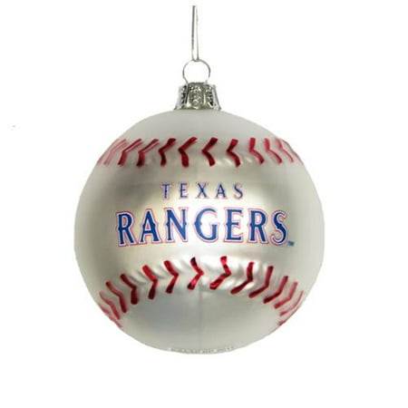 kurt adler 80mm rangers glass baseball christmas ornament kurt adler 80mm rangers glass baseball christmas ornament