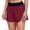 Wine, variant on jiaxiM Womens Biker Shorts with Pockets 2 in 1 Split Flat Rise Running Shorts High Waisted Workout Athletic Gym Tennis Shorts Built In Liner