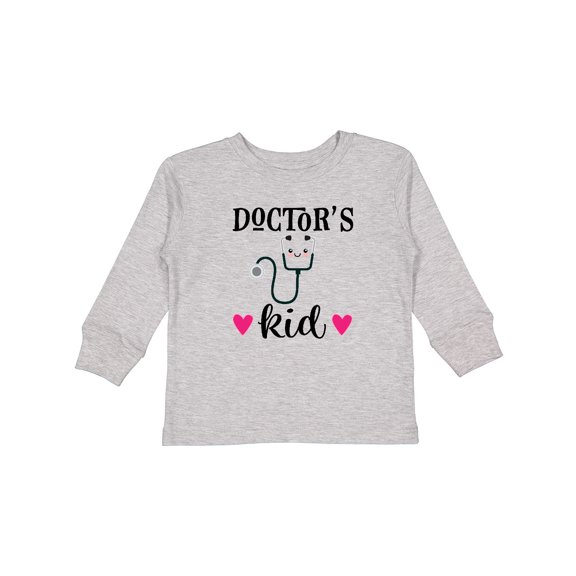 Inktastic Doctors Kid Physician Stethoscope Girls Long Sleeve Toddler T-Shirt