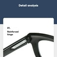 thumbnail image 3 of Fashion Square Spring Temples Women Glasses Frame Clear Anti-Blu-Ray Eyewear Retro Men Optical Frame Reading Glasses, 3 of 4
