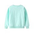 thumbnail image 5 of CNKOO Sweat à Manches Longues pour Bébé Fille Imprimé Chat Col Rond T-Shirt Vert pour Enfants 2-7T Printemps Automne Haut de Survêtement, 5 of 5