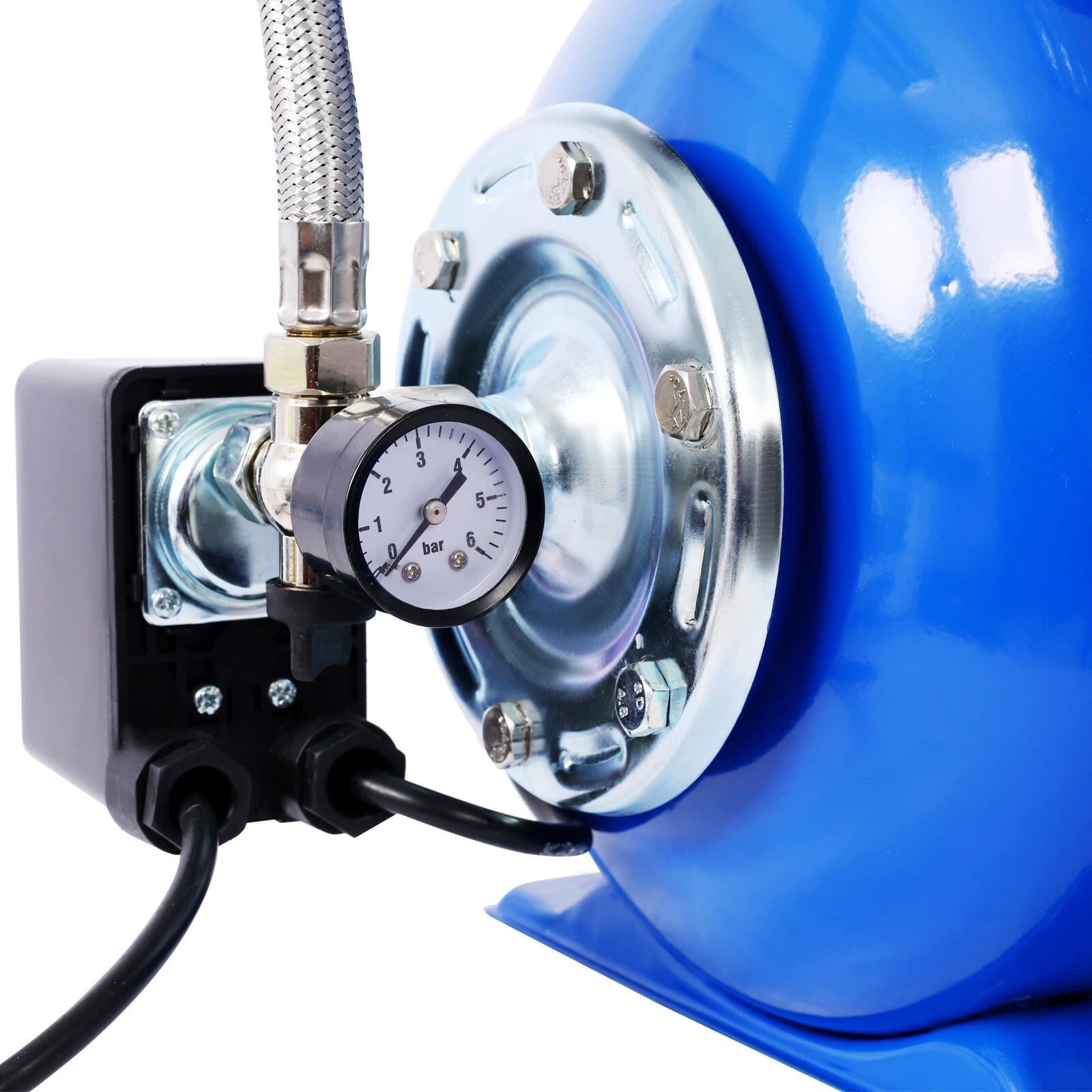 【LuckyNote】Automatic 1.6HP Shallow Well Jet Pump with 5Gal Pressure Tank, 1000GPH 157ft Lift Water Booster for Home Garden Farm Use