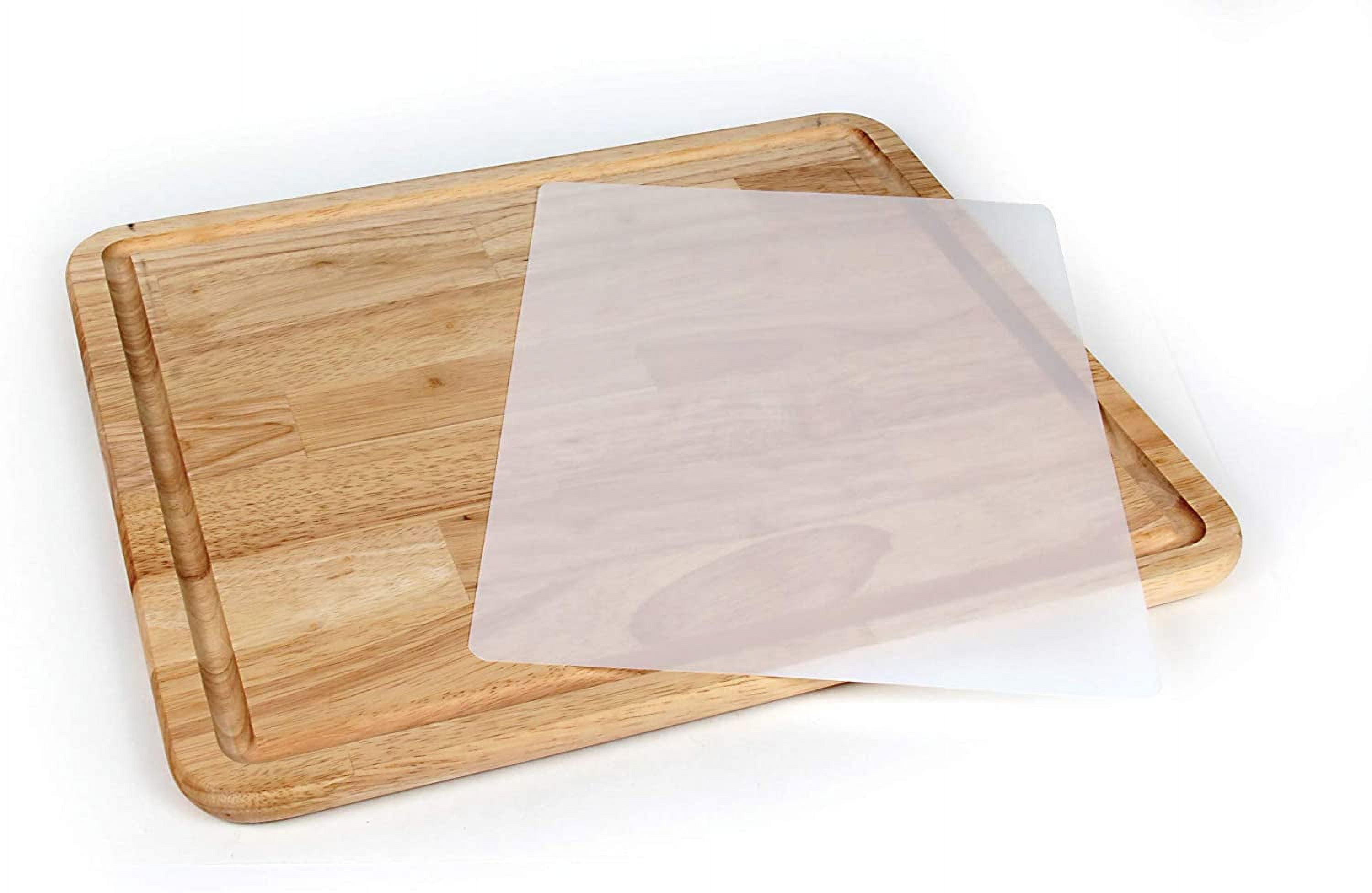 HJTER - Hardwood Cutting Board and Stove Topper with Non-Skid Backing, Includes Flexible Cutting Mat (43753)