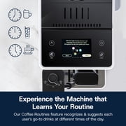 Delonghi Rivelia Automatic Espresso Machine With Grinder Exam44055w - White