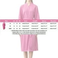 thumbnail image 3 of Breezora Unisex Breathable Bathrobe Lightweight Comfortable Home Lounge Wear XL Size Pink, 3 of 6