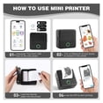 thumbnail image 3 of Portable Mini Thermal Printer - Wireless Bluetooth Sticker Printer , Inkless Printing for Photos, Notes, Journals & Study, Compatible with iOS & Android, 3 of 5