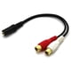 thumbnail image 2 of 2 RCA Male to Female 3.5mm Jack Aux Stereo Audio Cable, 2 of 5