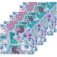 thumbnail image 3 of SKYSONIC Sloth Cotton Washcloths Set of 2, Highly Absorbent Soft Fingertip Towel for Bathroom, Gym, Hotel and Spa, 12 x 12 Inch, 3 of 7