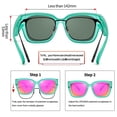 thumbnail image 4 of Gafas de Sol Polarizadas URUMQI para Mujer UV400 para Usar Sobre Anteojos, 4 of 7