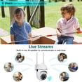 thumbnail image 6 of Camera Outdoor,1080P WiFi for Home Security,Auto Tracking,Human Detection,2-Way Audio,Color Night Vision, 2.4G Dual CCTV PTZ Smart Camera, 6 of 9