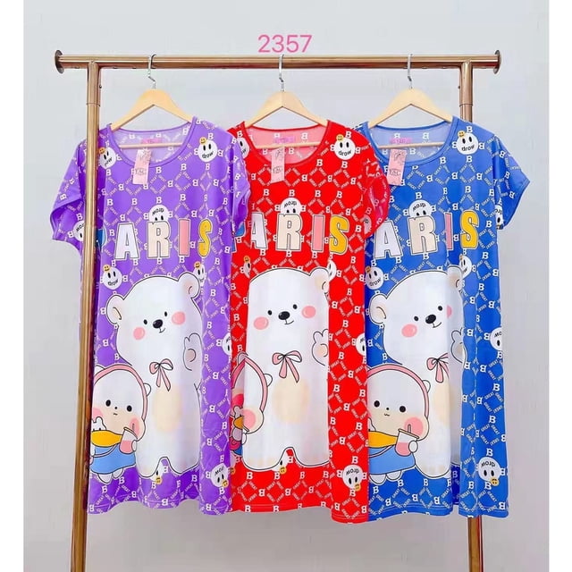 1 PCS LADIES CARTOON NIGHTDRESS / BAJU TIDUR PEREMPUAN