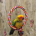 thumbnail image 3 of Round Hanging Ring Climbing Bite Resistant Cotton Rope Swing Toy for Pet Bird Parrot Specification:Large 25cm, 3 of 7