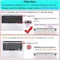 thumbnail image 2 of GVTECH pour MacBook Air 13 Pouces Coque Transparente 2020 2019 2018 A2337 M1 A2179 A1932, Coque Rigide & Clavier, 2 of 5