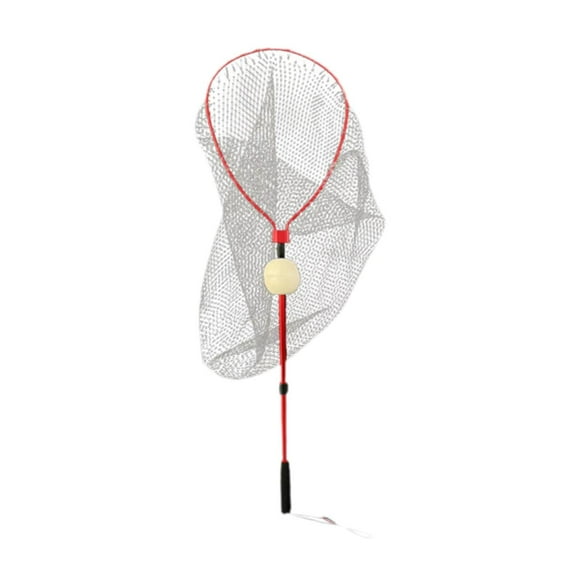 koolsoo Fishing Net Landing Net Extendable Telescopic Handle Lightweight Mesh Net Fishes Catching Releasing Net for Catfish Dragonfly Double Section