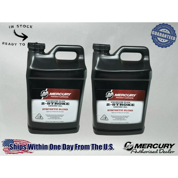 Mercury OEM DFI Direct Injection SS 2-Stroke Oil 2.5 Gallons 858028K01 2 Pack