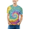 thumbnail image 2 of T Shirts For Men Tie Dye Digital 3D Print Short Sleeve T-Shirt, 2 of 7