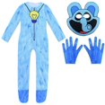 thumbnail image 3 of Pijama de peluche de gato para Halloween, disfraz de mono para adultos y niños, 3 of 5