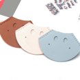 thumbnail image 2 of 6Pcs Leather Corner Page Book Mark Smiling Face Corner Bookmarks Book Page Protectors for Book Lover Students Adult White, 2 of 4