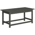 thumbnail image 3 of Westin Outdoor 35" Inch Adirondack Coffee Table for Patio Backyard UV Weather Resistant HDPE Plastic, Gray, 3 of 5