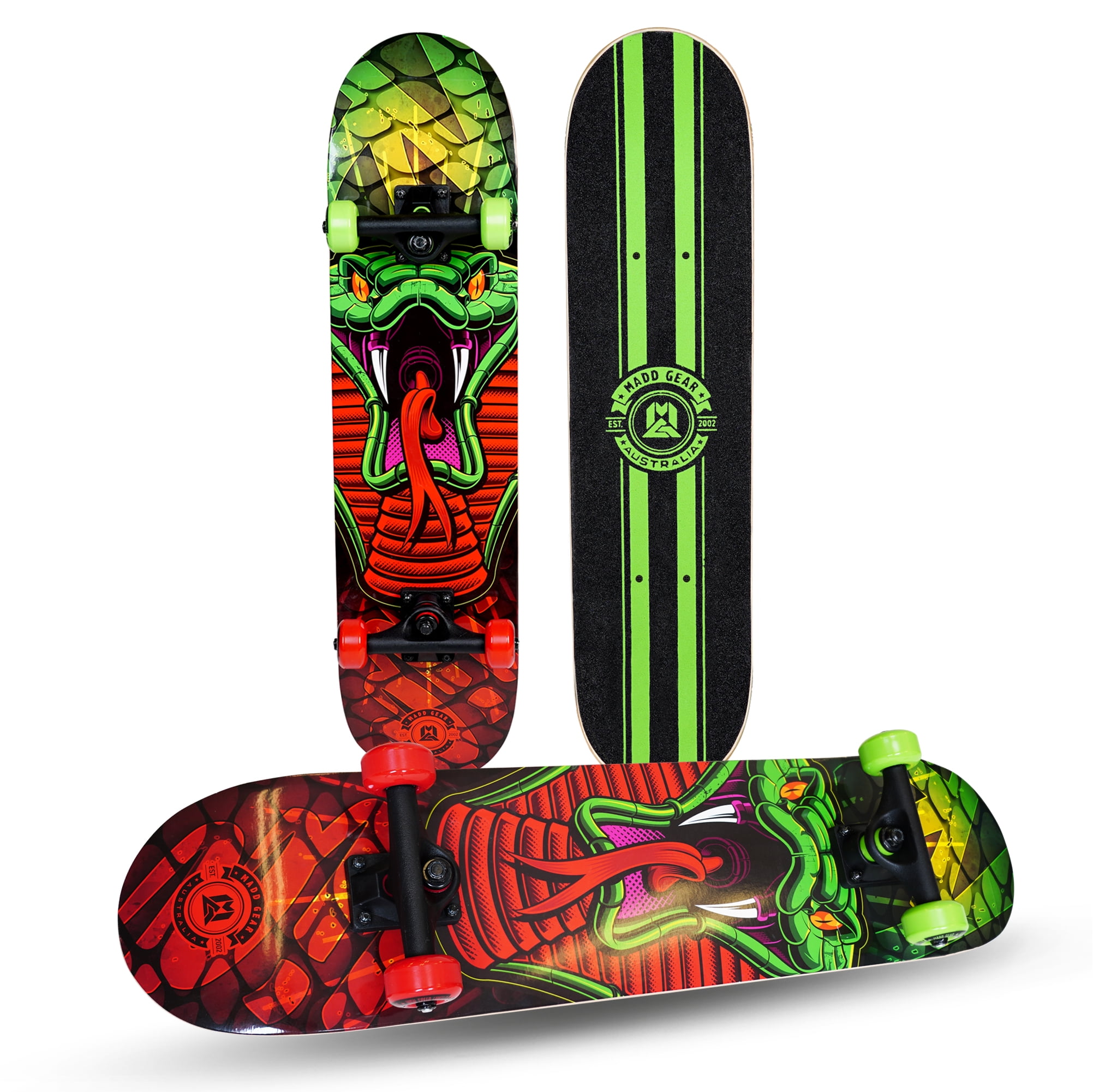 MADD GEAR 31" Complete Skateboard Reptilla Graphic Great For Kids