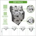 thumbnail image 5 of Black Floral Table Runner Linen Burlap Table Runner 108 Inches Long Retro Flowers Leaves Farmhouse Greek Key Dresser Scarves for Kitchen Island Coffee Dining Room Party Wedding Holiday Decor 13"x108", 5 of 8