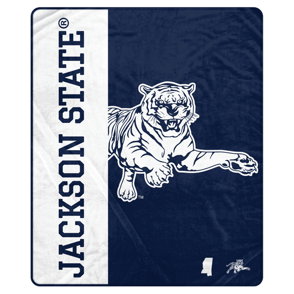 NCAA Jackson State Tigers 50x60 Inch Ultra Soft Tailgate Throw