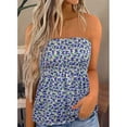 thumbnail image 2 of Tube Smocked Femmes, hors Épaule Plissée Slim Femmes Été Ouvert Dos Extensible pour le Type de Travail 2 M, 2 of 6