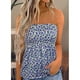 thumbnail image 2 of Tops de tubo fruncidos,Tops de tubo fruncidos para mujer, Top bandeau sin tirantes, Tops sin mangas para mujer, hechos a medida para la perfección, 2 of 6