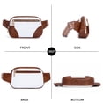 thumbnail image 4 of HKCLUF Belt Bag for Women,Vegan Leather Everywhere Fanny Pack Crossbody Bags for Women Men Trendy Waist Bag with Adjustable Strap, 4 of 10