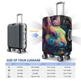 thumbnail image 4 of Yiaed Colorful Patterned Rabbit Print Travel Luggage Cover Suitcase Protector Fits 18-32 Inch Luggage Wheel Covers Patterned Elastic Luggage Anti-scratch（No luggage）-Small, 4 of 5