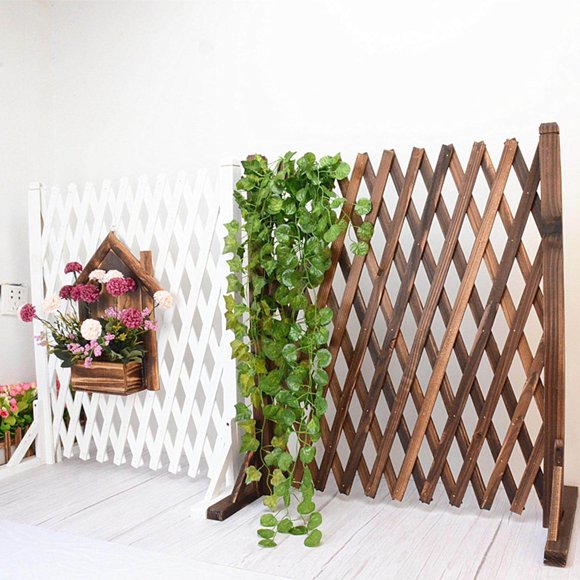 tredstone Expandable Wood Fence Foldable Garden Screen Panel for Yard Courtyard Home