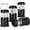 COB-Black, variant on 4PCS, COB Lantern Collapsible Camping Light, Battery Operated Lanterns LED Super Bright for Power Outages Indoor Emergency Outdoor Camping Hiking Kit