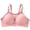 Pink, variant on Women's Non-Wired Everyday Bra, Anti-Slip Mesh Bandeau Top with Adjustable Straps, Comfortable Solid Color Underwear for All-Day Wear