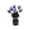🥝 purple_Base#513, variant on Handmade Glass Flower Arrangement Ornament - Small Simulated Floral Bouquet, Handcrafted Desktop Decoration, Long-Lasting Home Decor Gift Piece