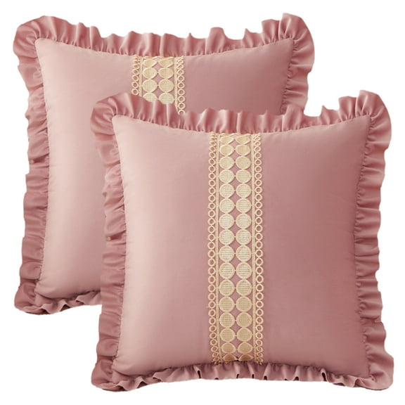 Unique Bargains 2 Pack Boho Throw Pillow Covers Cushion Cases Pink